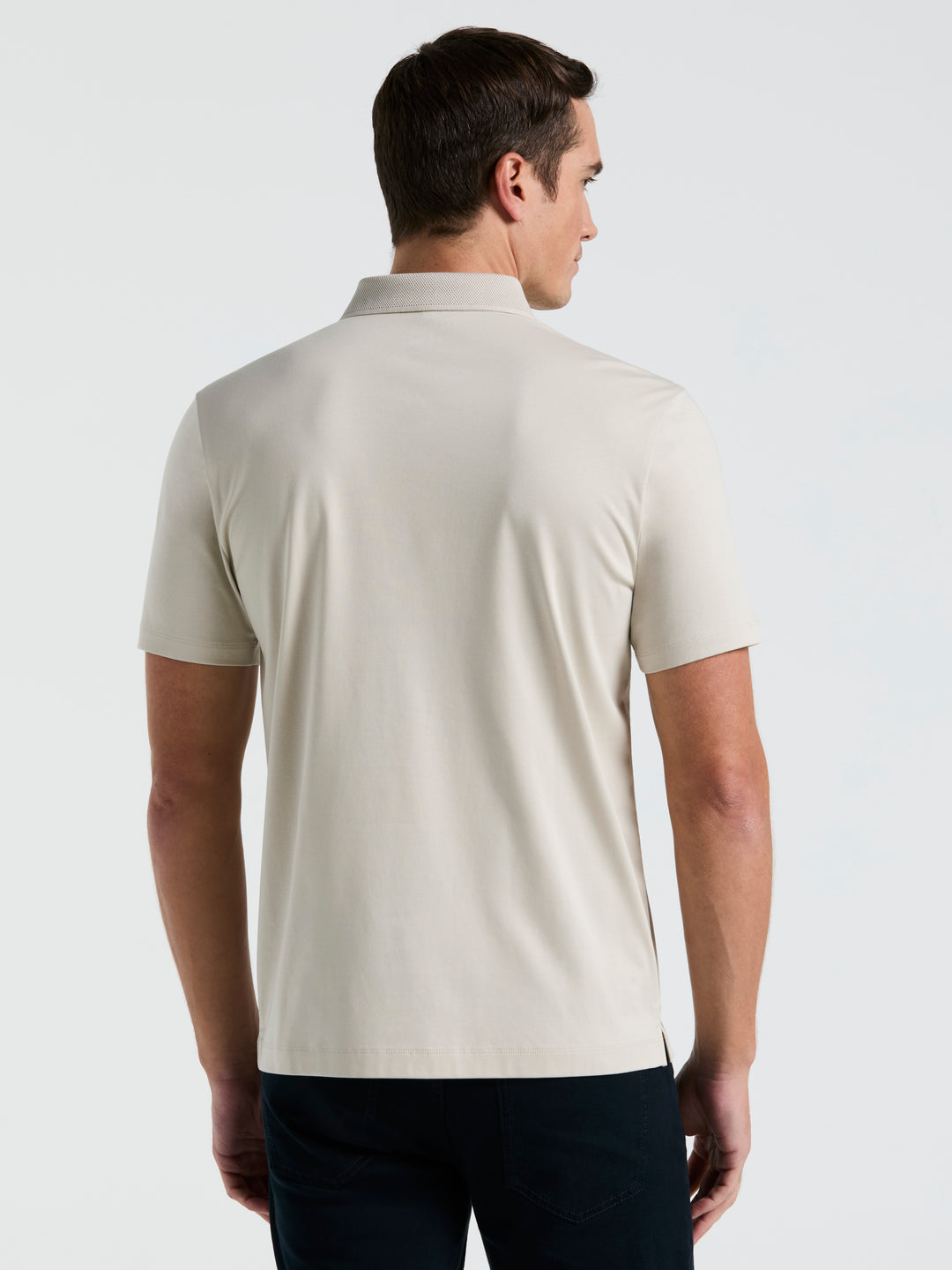 Interlock Polo Shirt (Almond Milk) 