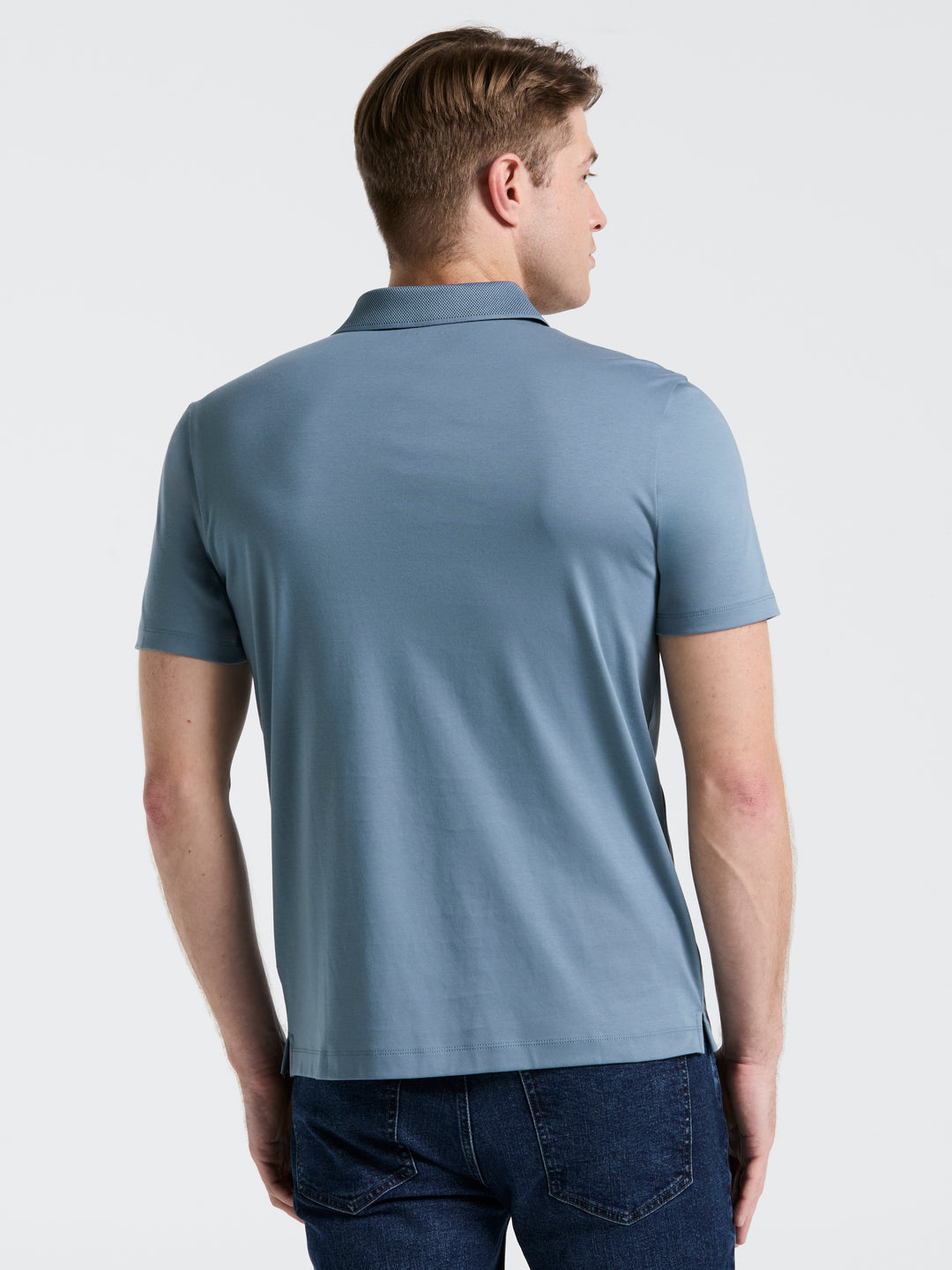 Interlock Polo Shirt (Blue Mirage) 