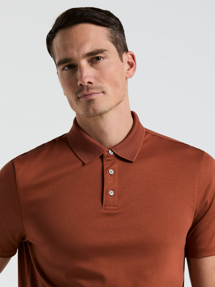 Interlock Polo Shirt (Rustic Brown) 