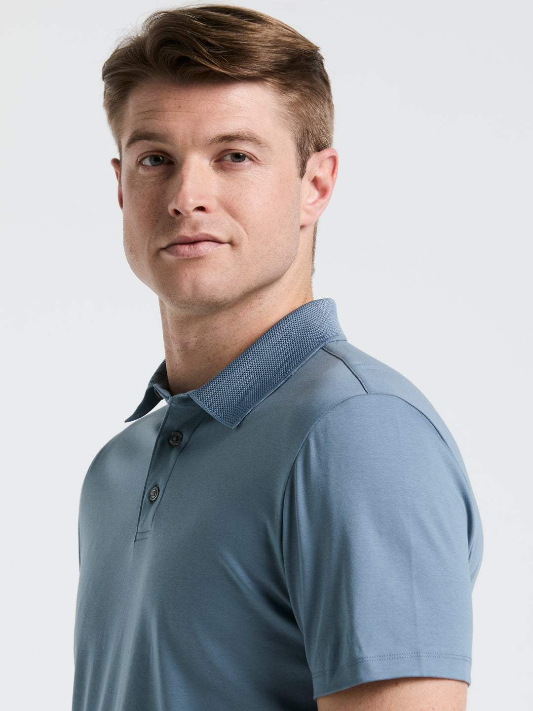 Interlock Polo Shirt (Blue Mirage) 