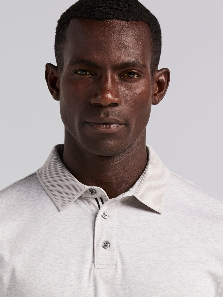 Interlock Polo Shirt (Moonstruck Htr) 