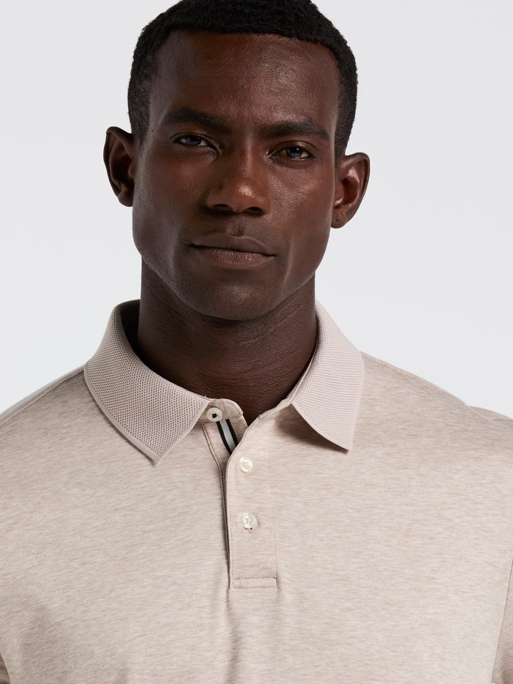 Interlock Polo Shirt (Island Fossil Htr) 