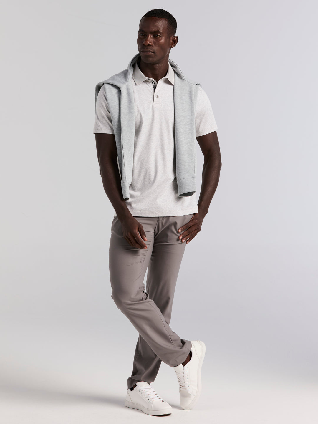 Interlock Polo Shirt (Moonstruck Htr) 