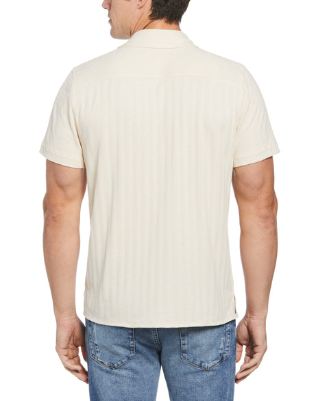 Short Sleeve Stripe Camp Shirt (Birch) 