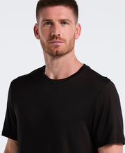 Short Sleeve Jersey Crew Neck Sleep Top (Black Beauty) 