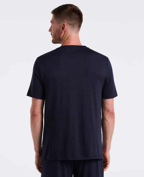 Short Sleeve Jersey Crew Neck Sleep Top (Navy Iris) 