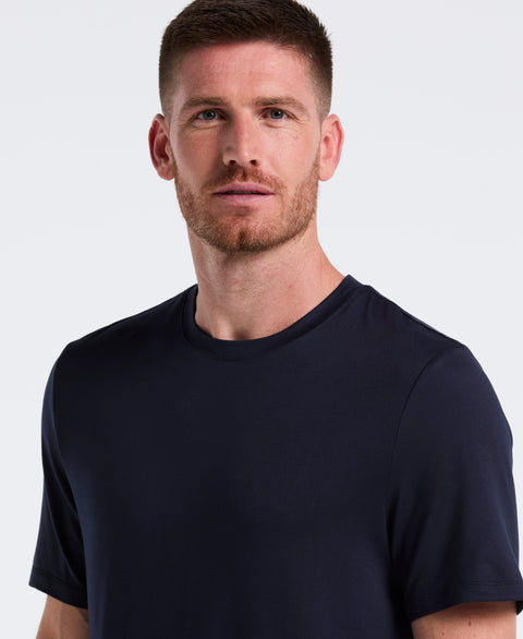 Short Sleeve Jersey Crew Neck Sleep Top (Navy Iris) 