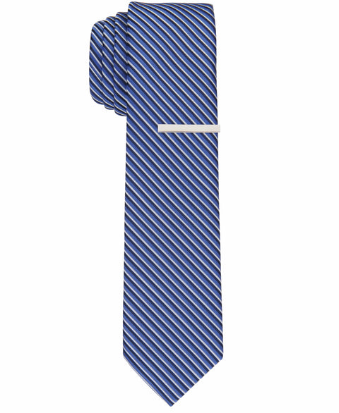 KEEN STRIPE SLIM TIE (Navy) 