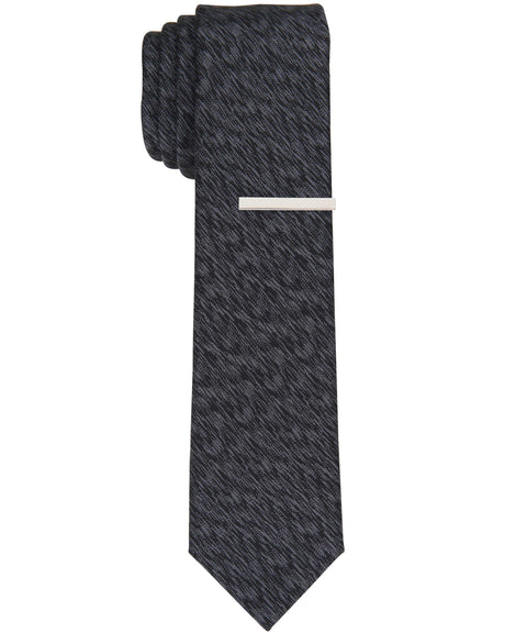 KEMP SOLID SLIM TIE (Black) 