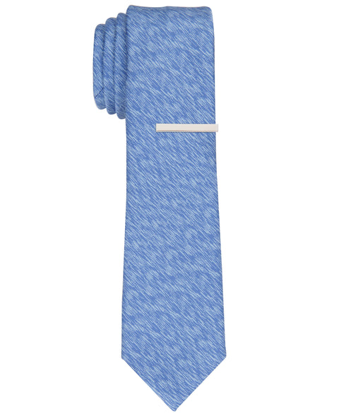 Kemp Solid Slim Tie (Lt Blue) 