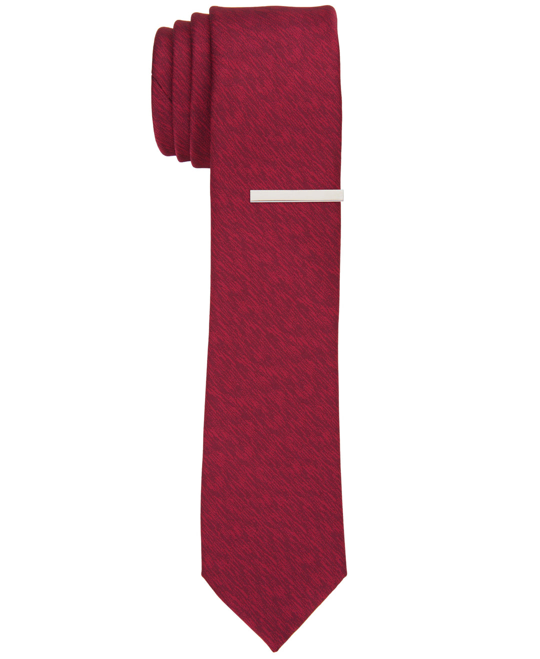 Kemp Solid Slim Tie (Red) 