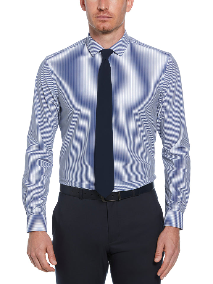 Knit Medium Stripe Shirt (Navy) 