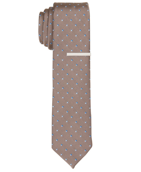 Lady K Neat Taupe Tie (Taupe) 