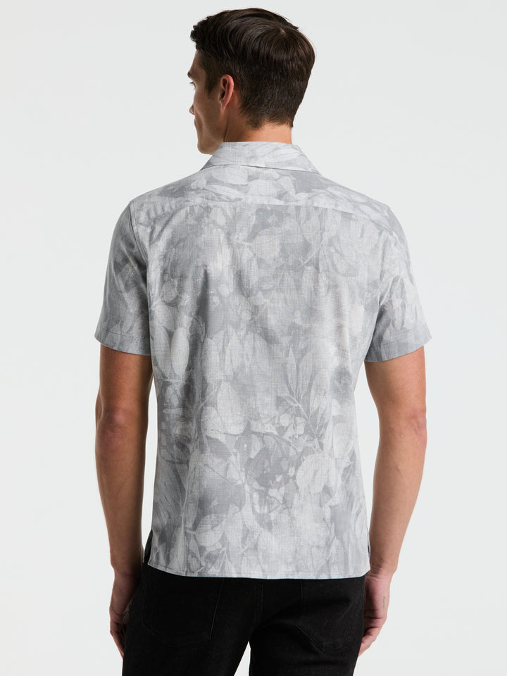 Leaf Print Camp Collar Shirt (Quiet Shade) 