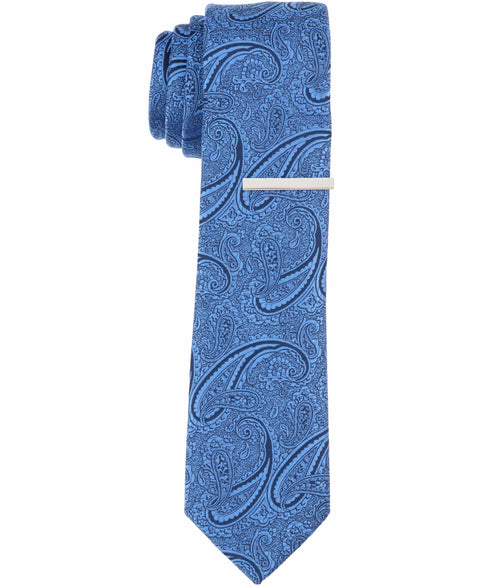 Lidelle Paisley Slim Tie (Blue) 