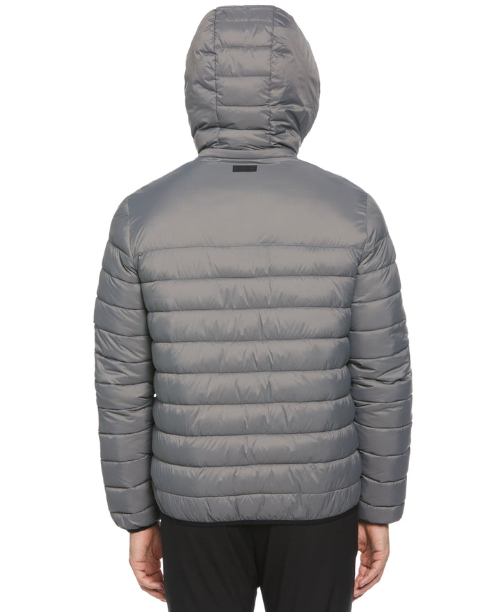 Lightweight Hooded Puffer Jacket (Smoked Pearl) 