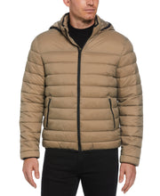 Lightweight Hooded Puffer Jacket (Desert Taupe) 