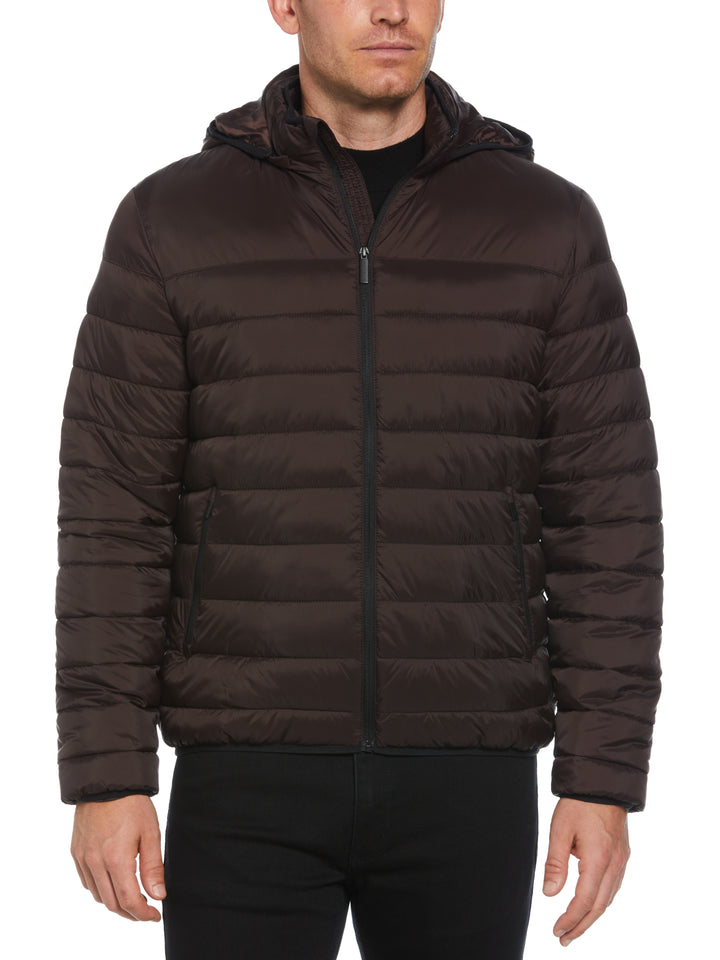Lightweight Hooded Puffer Jacket (Mole) 