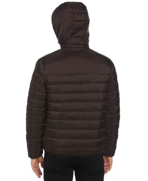 Lightweight Hooded Puffer Jacket (Mole) 