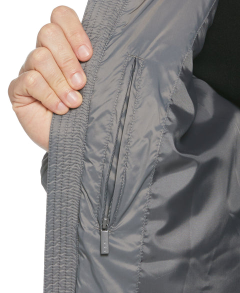 Lightweight Hooded Puffer Jacket (Smoked Pearl) 
