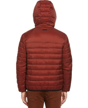 Lightweight Hooded Puffer Jacket (Fired Brick) 
