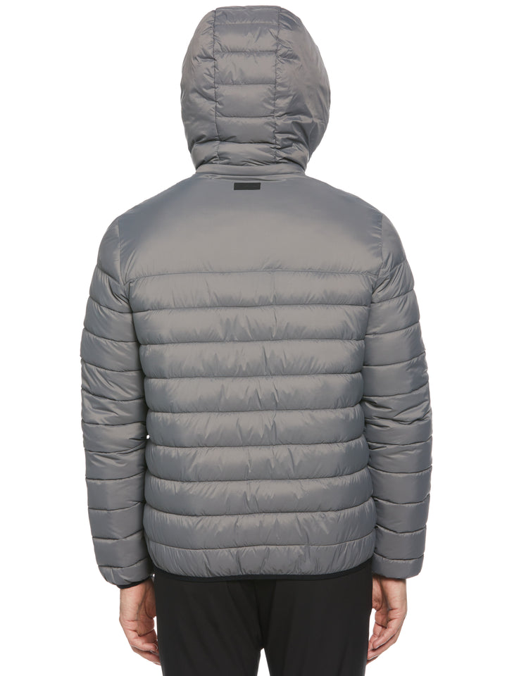 Lightweight Hooded Puffer Jacket (Smoked Pearl) 