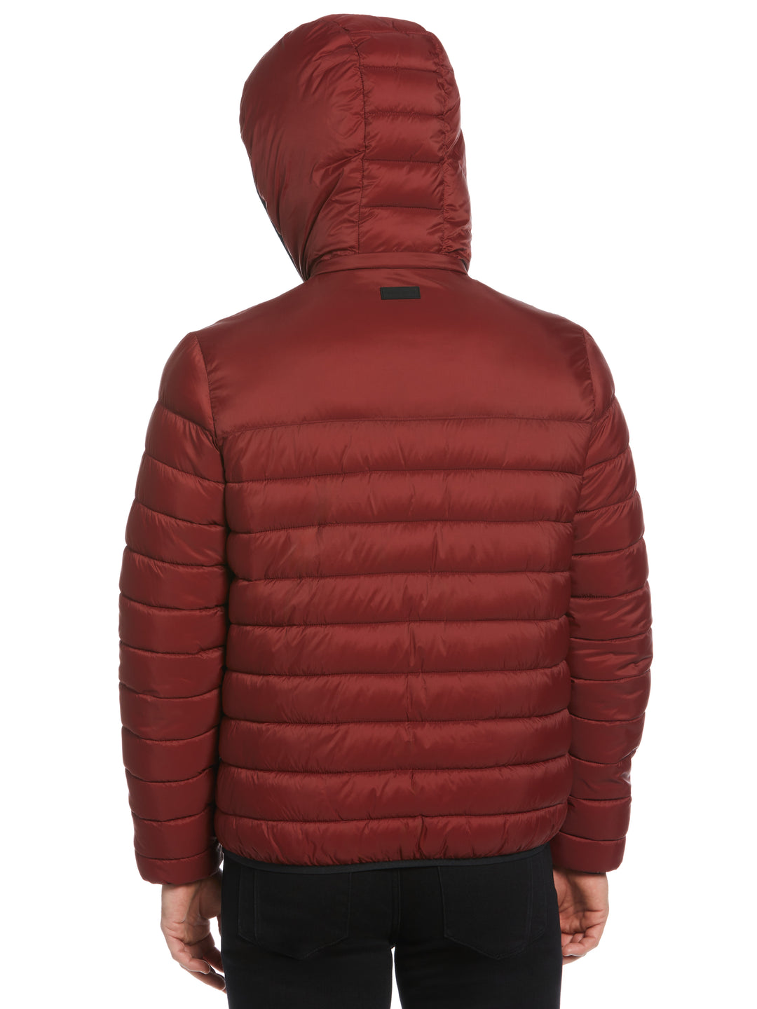Lightweight Hooded Puffer Jacket (Russet Brown) 