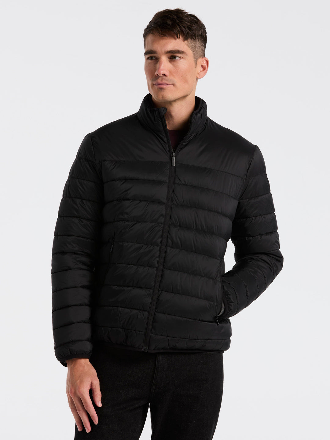 Lightweight Puffer Jacket (Black) 