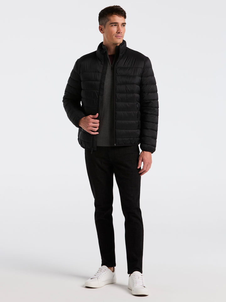 Lightweight Puffer Jacket (Black) 