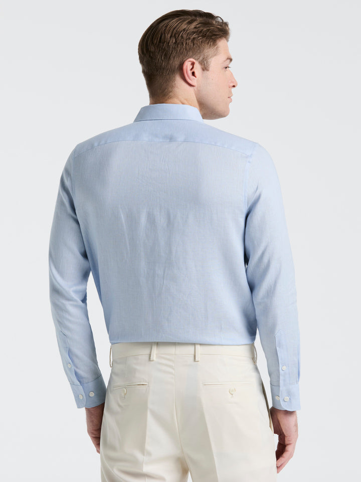 Solid Linen Shirt (Kentucky Blue)