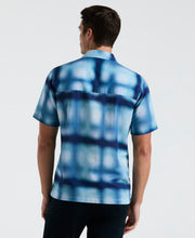 Cotton Slub Plaid Print Shirt (Bleached Denim) 