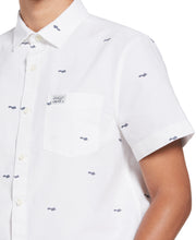 Logo Print Oxford Shirt (Bright White) 