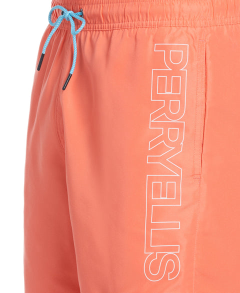 Logo Print Swim Short (Living Coral) 