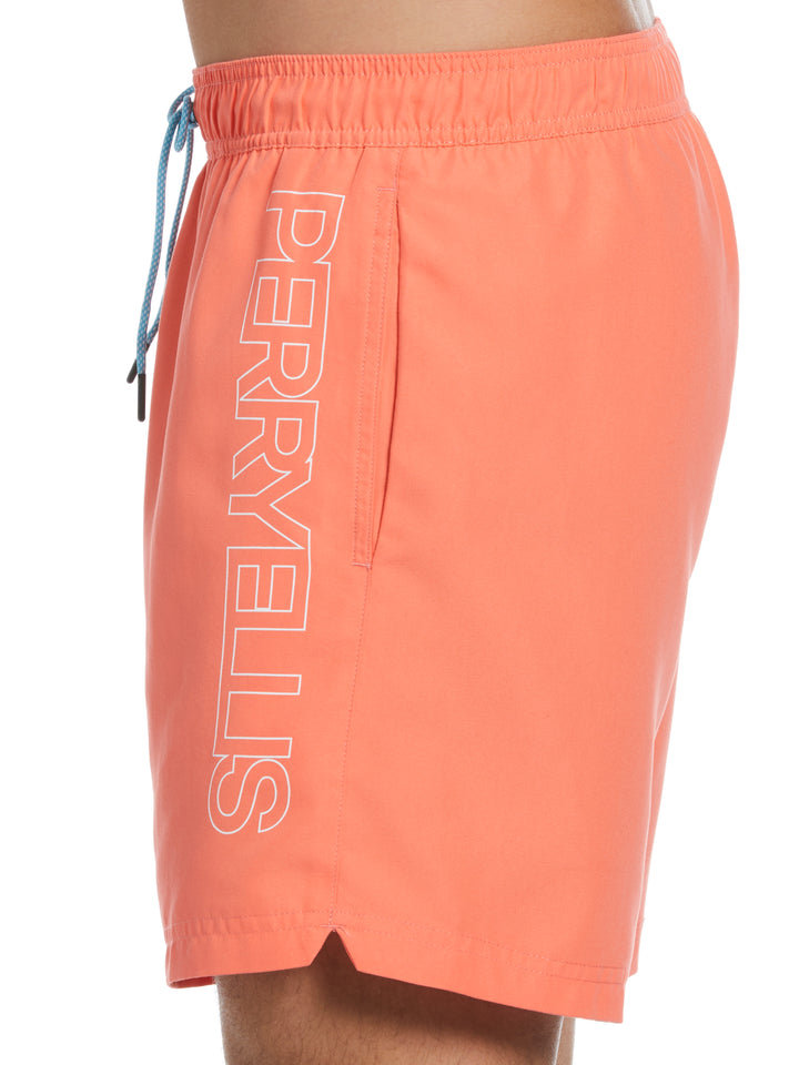 Solid Logo 7" Swim Short (Living Coral) 