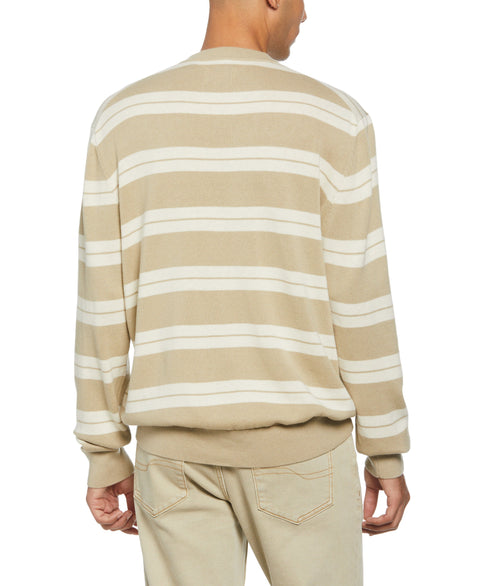 Logo Stripe Crew Sweater (Spray Green) 