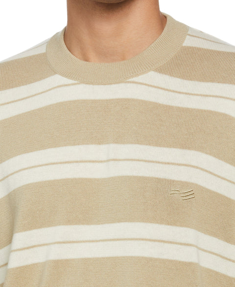 Logo Stripe Crew Sweater (Spray Green) 
