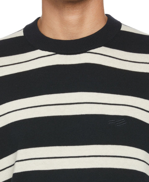 Logo Stripe Crew Sweater (Dark Sapphire) 