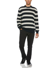 Logo Stripe Crew Sweater (Dark Sapphire) 