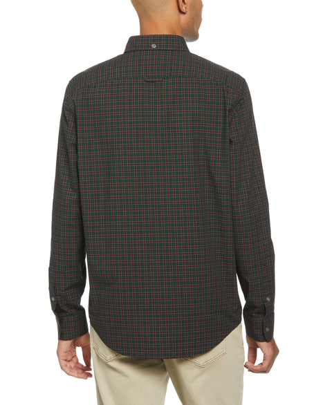 Long Sleeve Plaid Poplin Shirt (Ponderosa Pine) 