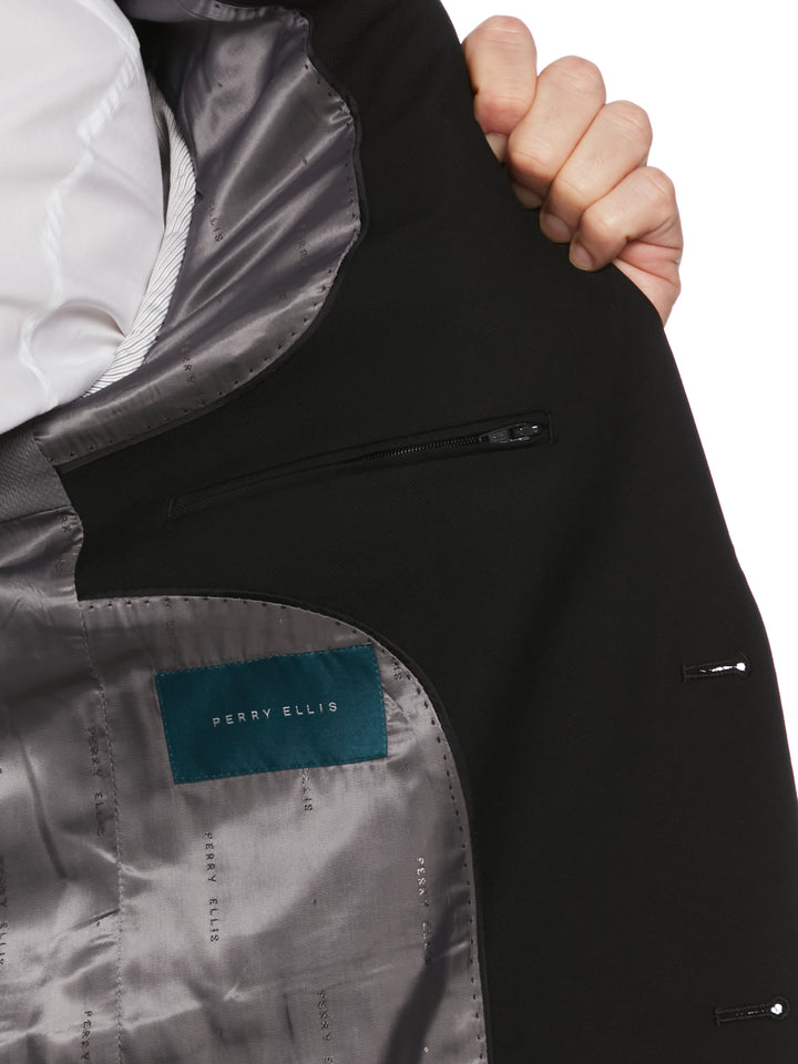 Dobby Louis Suit Jacket (Black) 