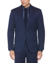 Machine Washable Deep Navy Textured Suit