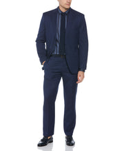 Machine Washable Deep Navy Textured Suit