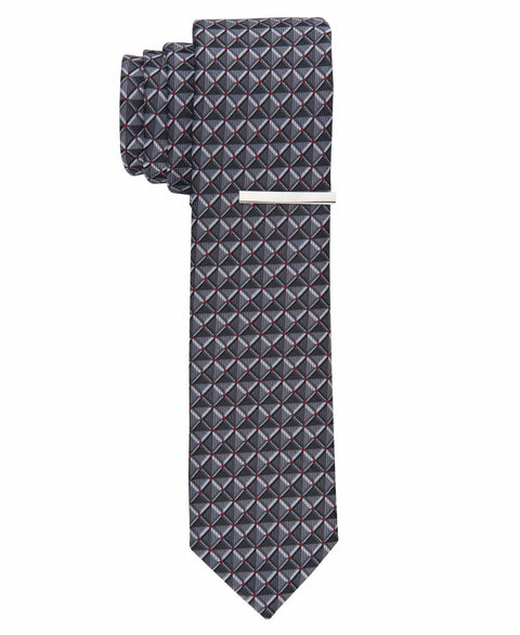 McAlways Geo Print Tie (Black) 