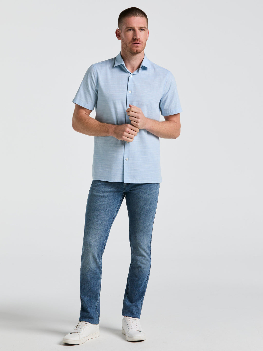 Medium Wash Indigo 5 Pocket Denim Pant (Medium Vintage) 