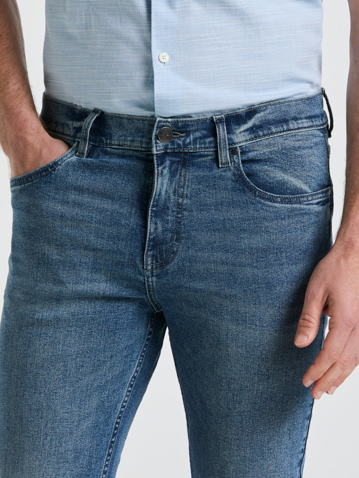 Medium Wash Indigo 5 Pocket Denim Pant (Medium Vintage) 