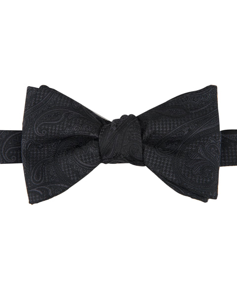 Menga Paisley Bow Tie (Black) 
