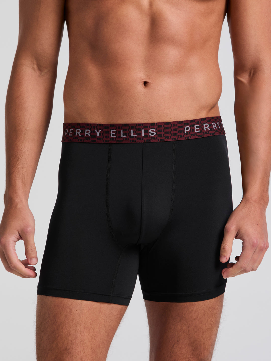 Men's Microfiber Stretch Boxer Brief 6-Pack (Black) 