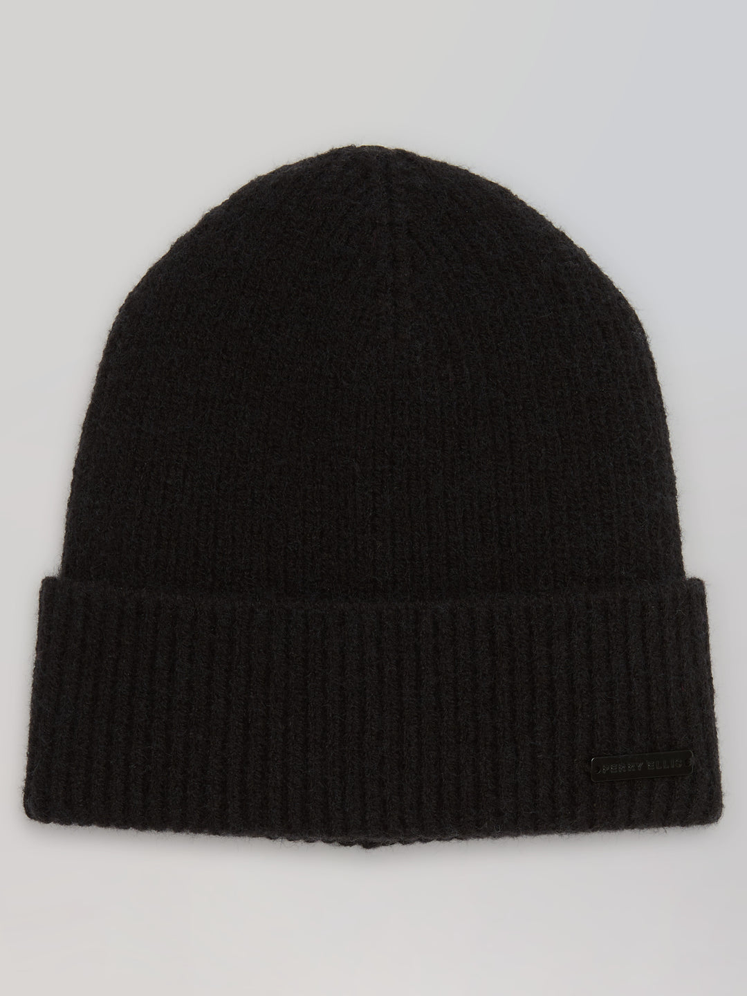 Men's Rib Knit Beanie (Caviar) 