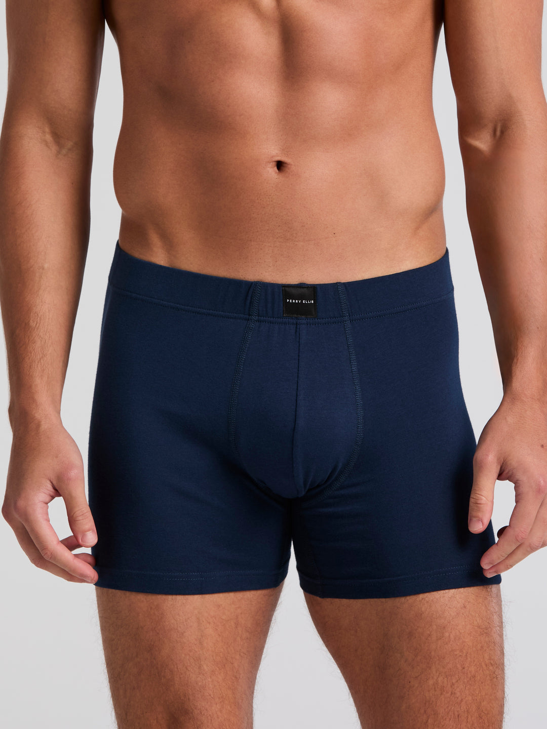 Men's Stretch Cotton Boxer Brief 5-Pack (Pageant Blue) 