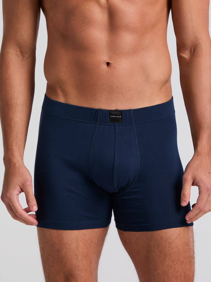 Men's Stretch Cotton Boxer Brief 5-Pack (Pageant Blue) 